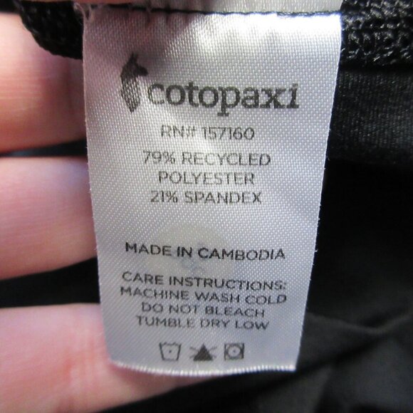 Cotopaxi Women's Leggings M Black Ankle Stretch Pull On Yoga Running Gym 196 - Picture 4 of 12